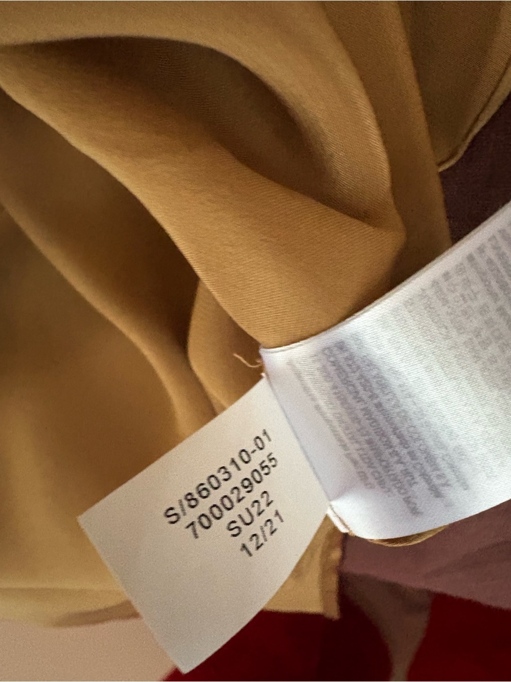 Banana Republic Gold 100% Silk Dress - Picture 4 of 5